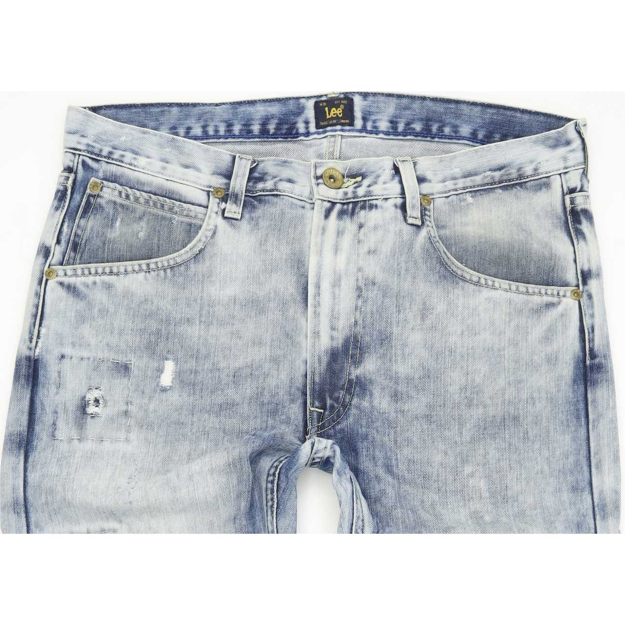 Lee Cash Men Blue Straight Slim Jeans W31 L34
