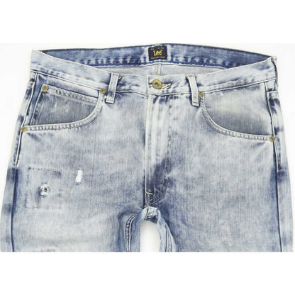 Lee Cash Men Blue Straight Slim Jeans W31 L34