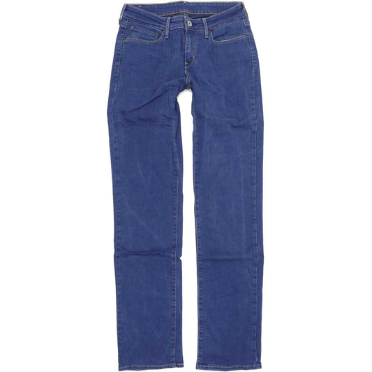 Levi's Women Blue Straight Regular Stretch Jeans W27 L32