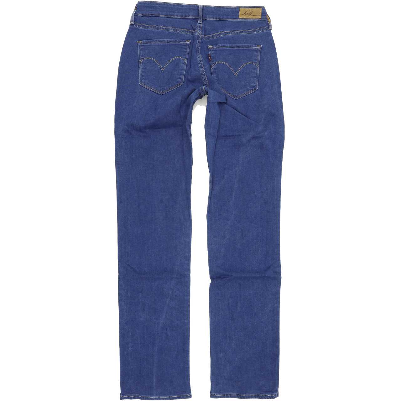 Levi's Women Blue Straight Regular Stretch Jeans W27 L32
