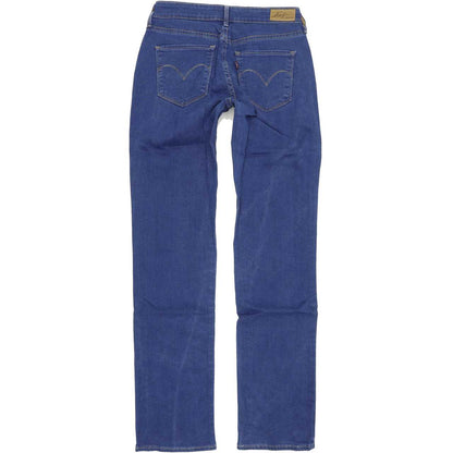 Levi's Women Blue Straight Regular Stretch Jeans W27 L32
