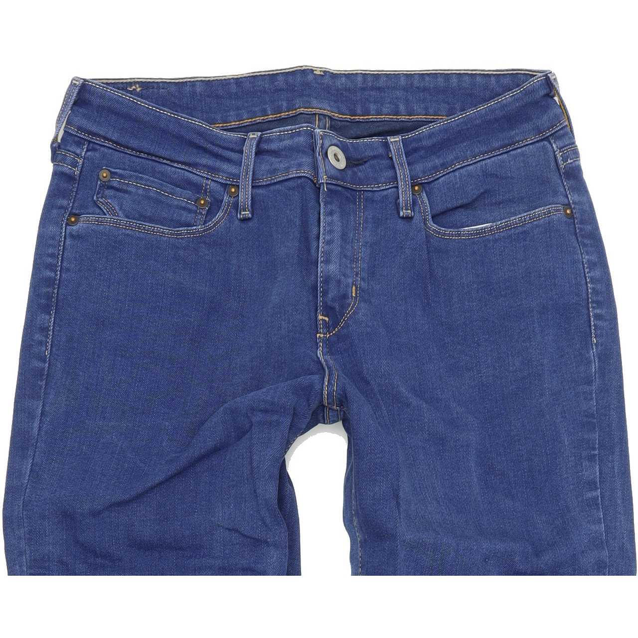 Levi's Women Blue Straight Regular Stretch Jeans W27 L32