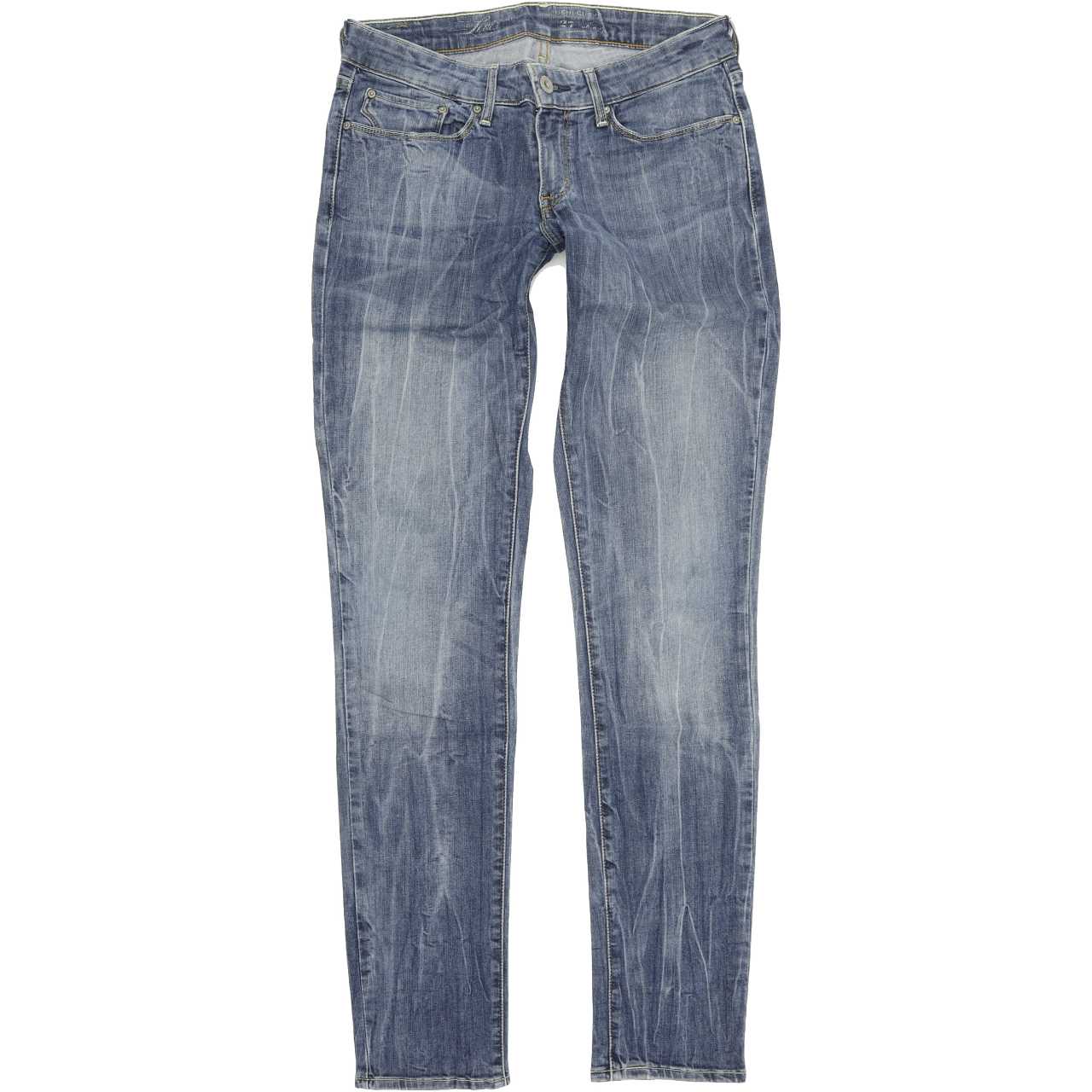 Levi's Demi Curve Women Blue Straight Regular Stretch Jeans W27 L32