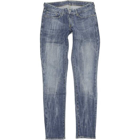 Levi's Demi Curve Women Blue Straight Regular Stretch Jeans W27 L32
