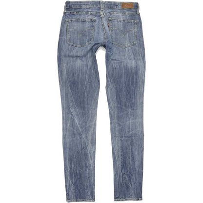 Levi's Demi Curve Women Blue Straight Regular Stretch Jeans W27 L32