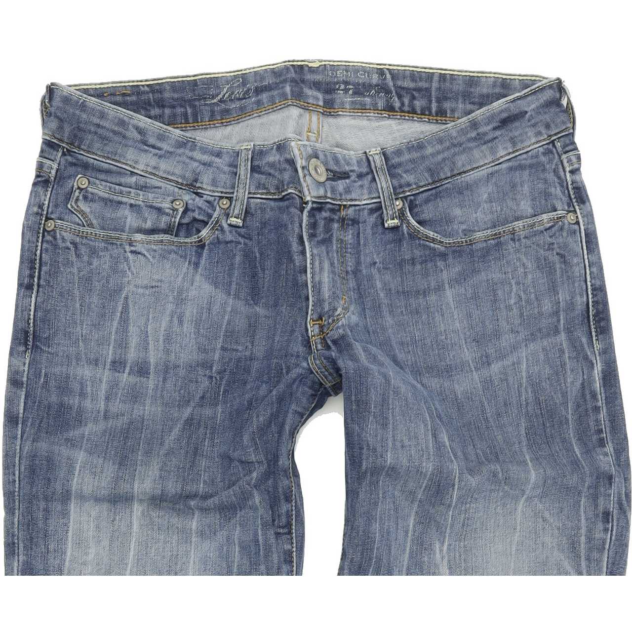 Levi's Demi Curve Women Blue Straight Regular Stretch Jeans W27 L32
