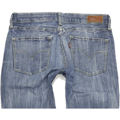Levi's Demi Curve Women Blue Straight Regular Stretch Jeans W27 L32