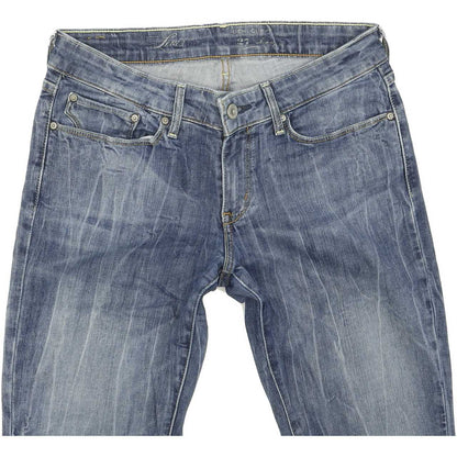 Levi's Demi Curve Women Blue Straight Regular Stretch Jeans W27 L32