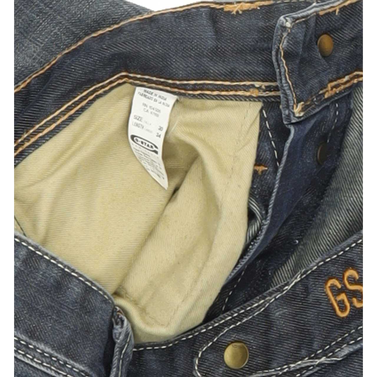 G-Star Reese Men Blue Straight Regular Jeans W30 L34