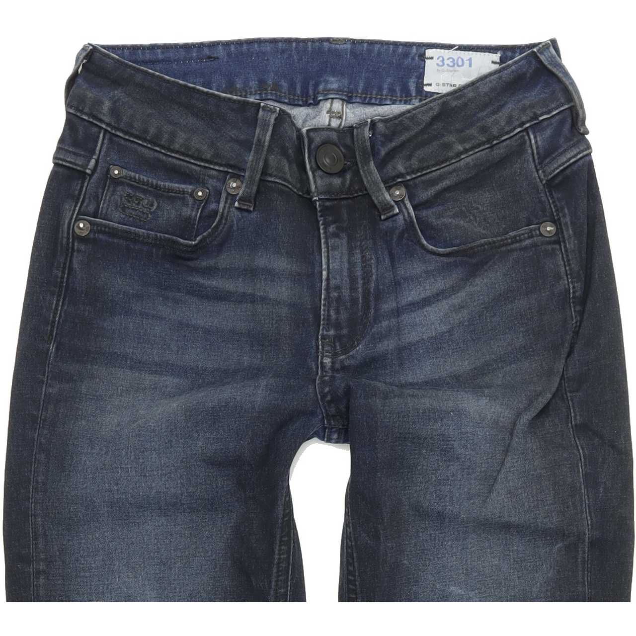 G-Star Women Blue Skinny Slim Stretch Jeans W24 L30
