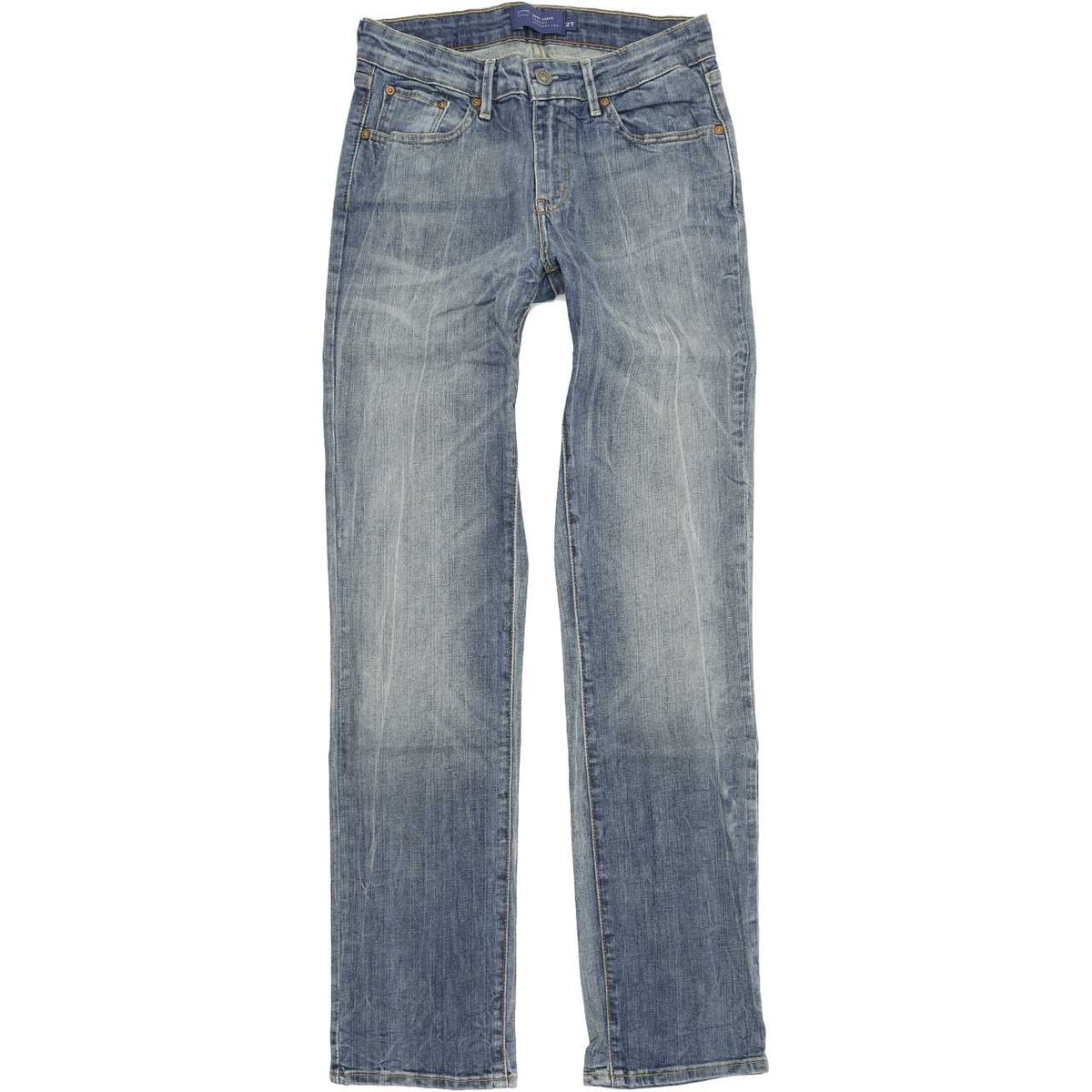 Levi's Demi Curve Women Blue Straight Regular Stretch Jeans W27 L32