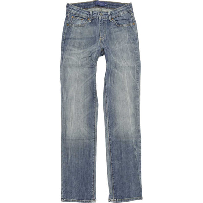 Levi's Demi Curve Women Blue Straight Regular Stretch Jeans W27 L32