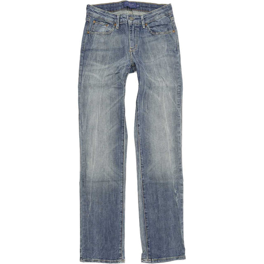 Levi's Demi Curve Women Blue Straight Regular Stretch Jeans W27 L32