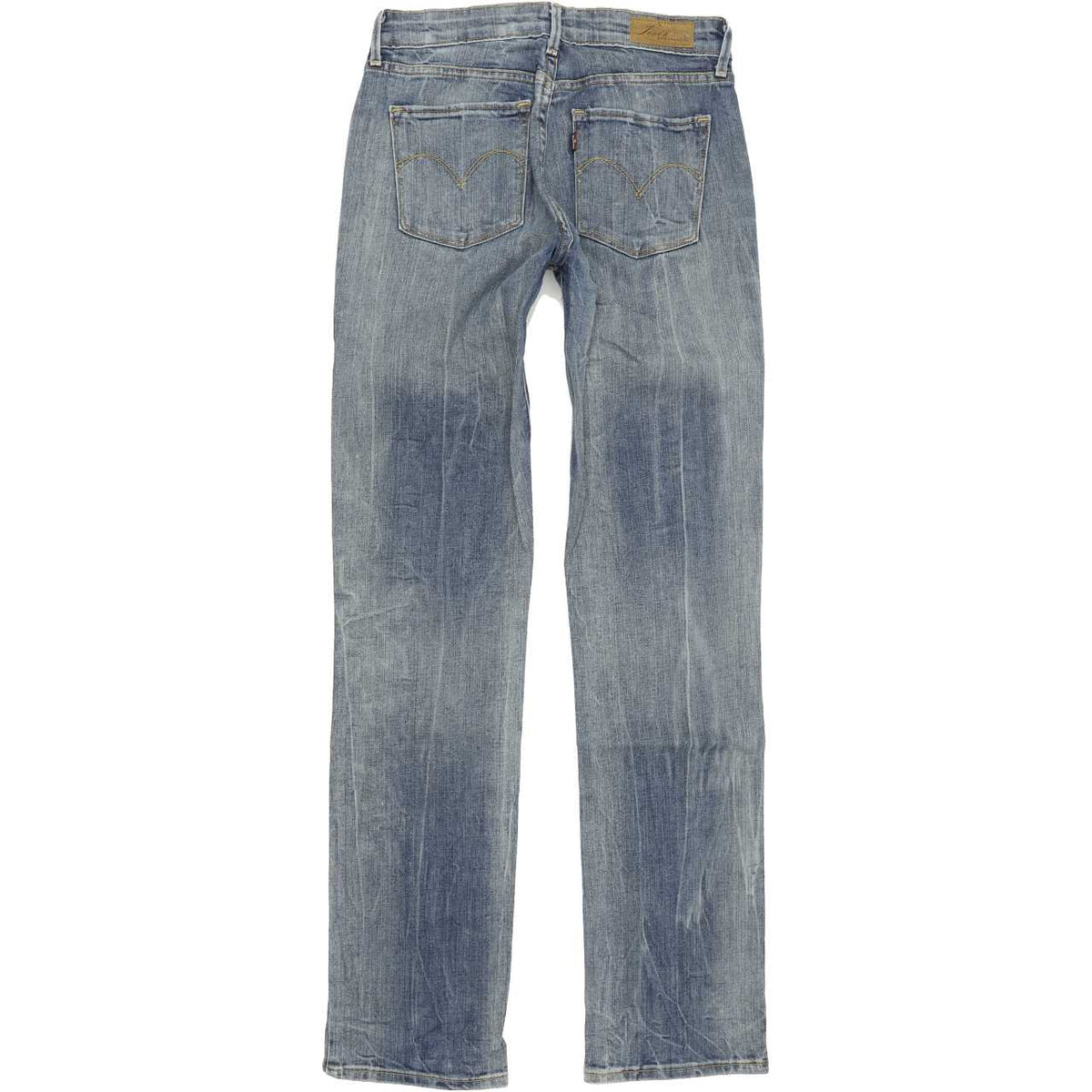 Levi's Demi Curve Women Blue Straight Regular Stretch Jeans W27 L32