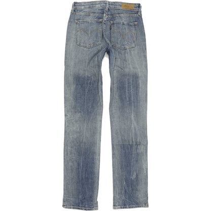 Levi's Demi Curve Women Blue Straight Regular Stretch Jeans W27 L32