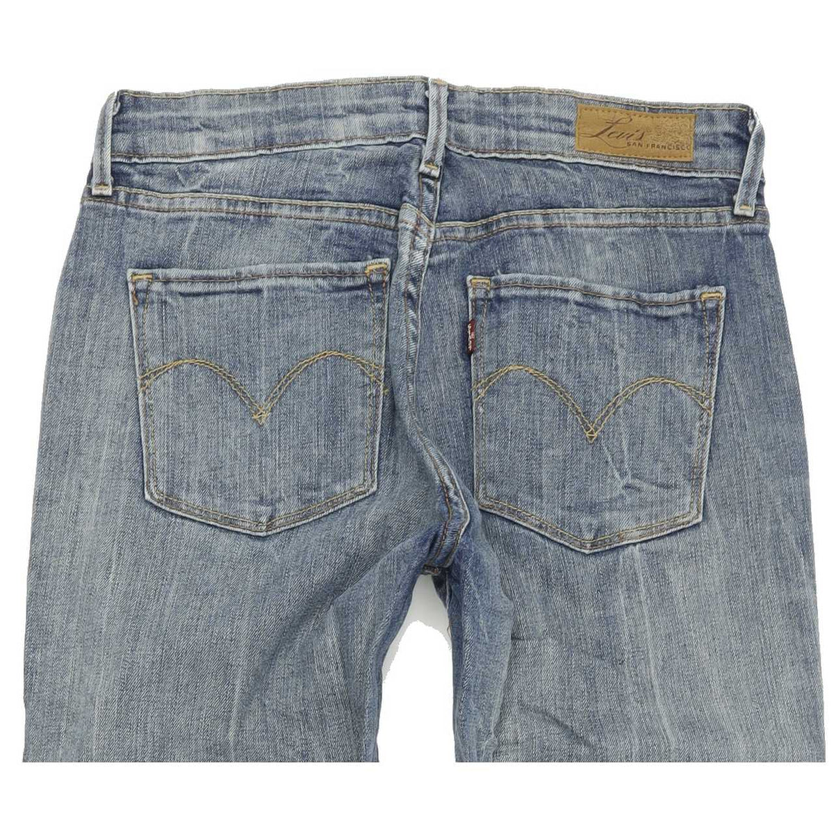 Levi's Demi Curve Women Blue Straight Regular Stretch Jeans W27 L32