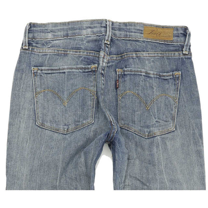 Levi's Demi Curve Women Blue Straight Regular Stretch Jeans W27 L32
