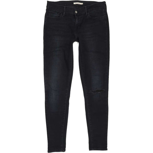 Levi's 710 Women Navy Skinny Regular Stretch Jeans W31 L30