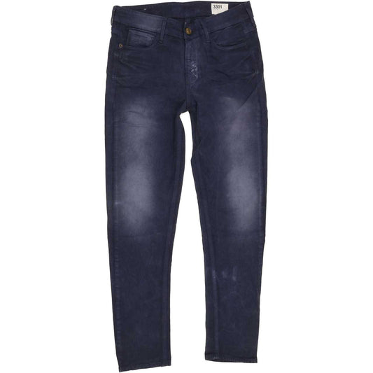 G-Star 3301 Scapoliet Women Blue Tapered Regular Stretch Jeans W27 L27