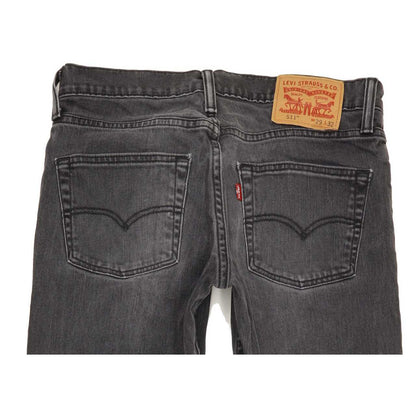 Levi's 511 Men Charcoal Straight Slim Jeans W29 L32