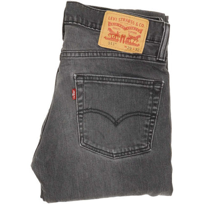 Levi's 511 Men Charcoal Straight Slim Jeans W29 L32