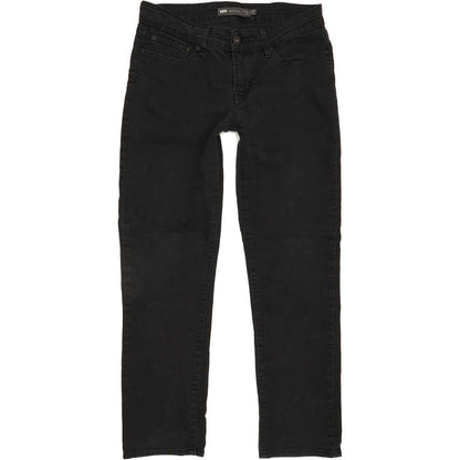 Levi's Slight Curve Women Black Straight Slim Stretch Jeans W27 L27