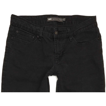 Levi's Slight Curve Women Black Straight Slim Stretch Jeans W27 L27