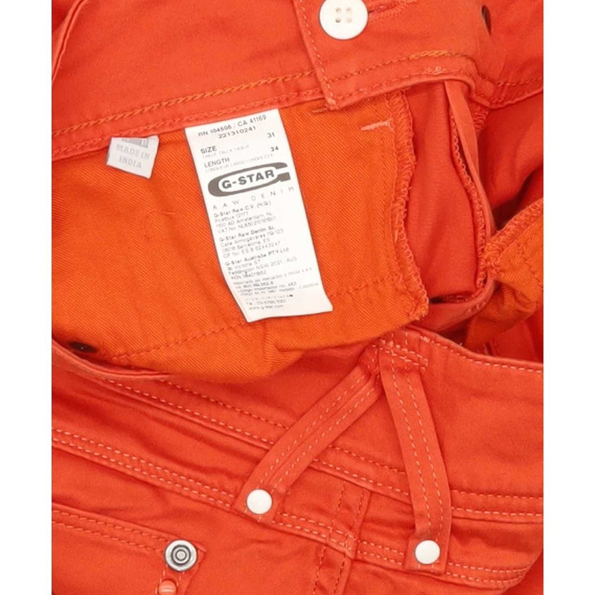 G-Star Lynn Women Red Skinny Slim Stretch Jeans W31 L35