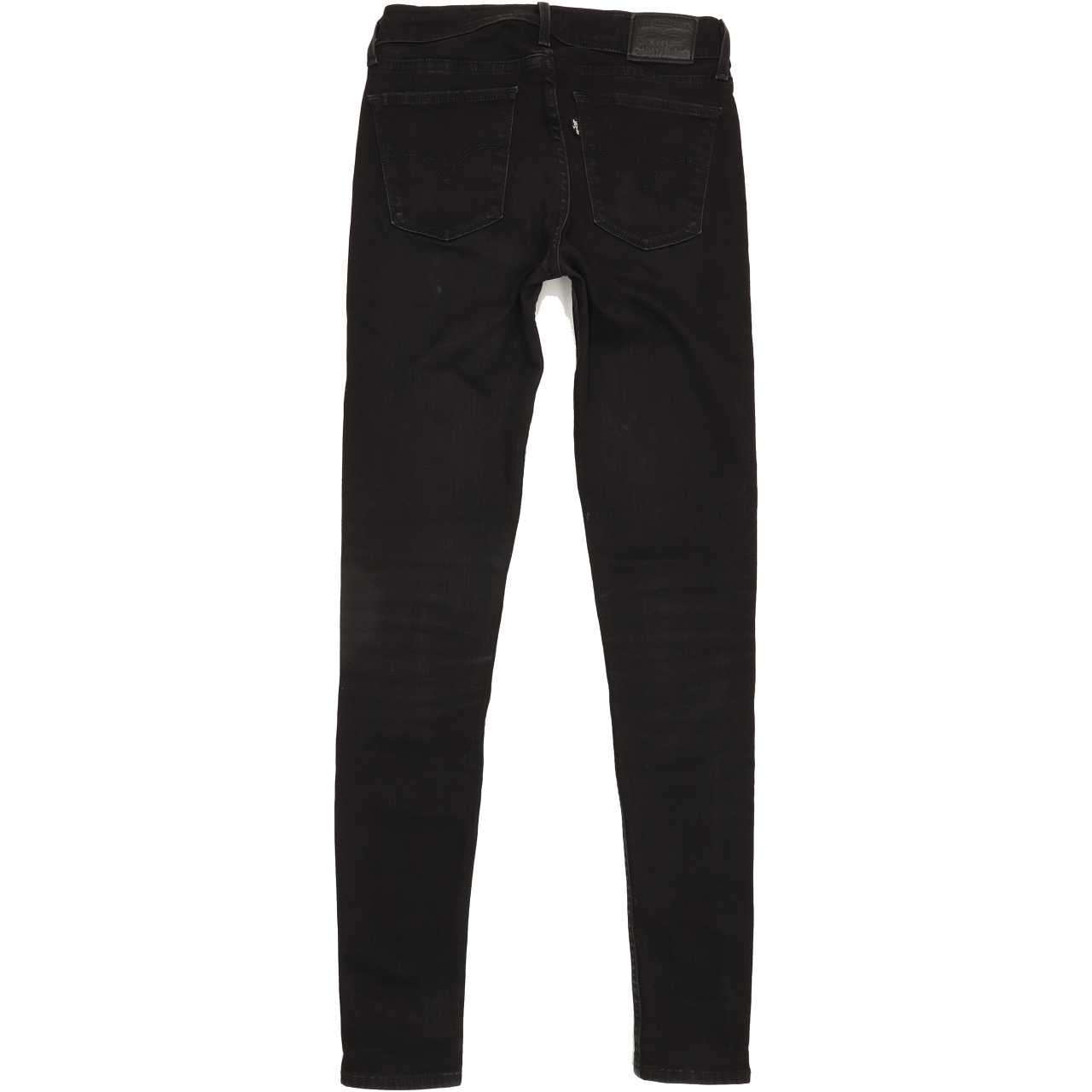Levi's 710 Women Black Skinny Slim Stretch Jeans W27 L31