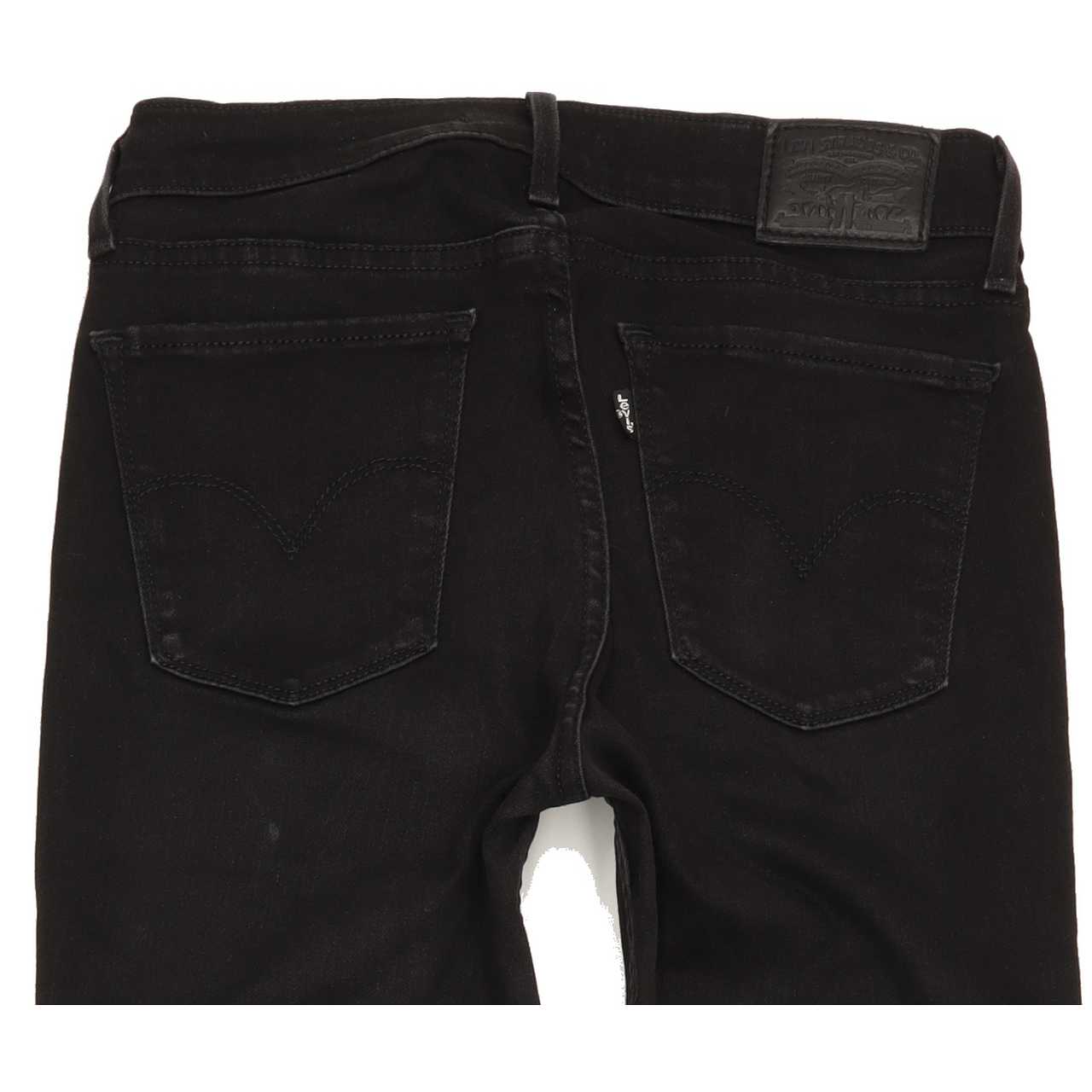Levi's 710 Women Black Skinny Slim Stretch Jeans W27 L31