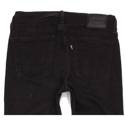Levi's 710 Women Black Skinny Slim Stretch Jeans W27 L31