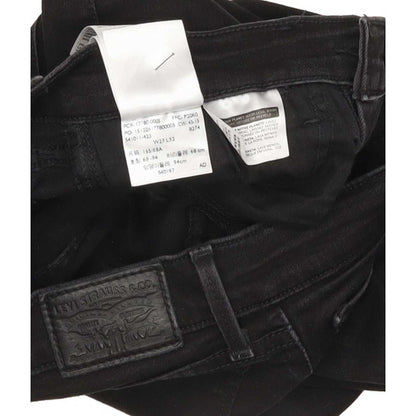 Levi's 710 Women Black Skinny Slim Stretch Jeans W27 L31