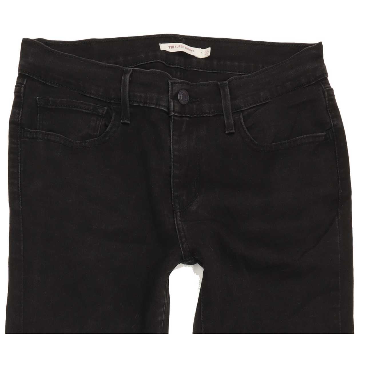 Levi's 710 Women Black Skinny Regular Jeans W30 L29