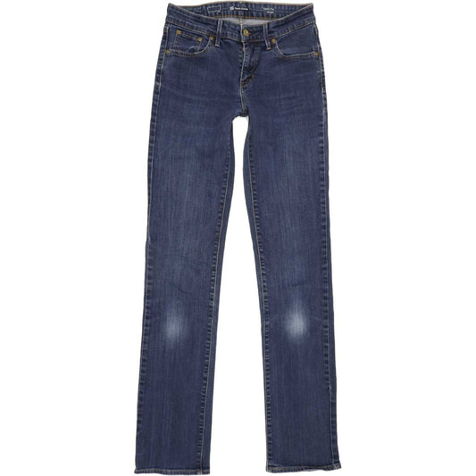 Levi's Demi Curve Women Blue Straight Regular Stretch Jeans W26 L33