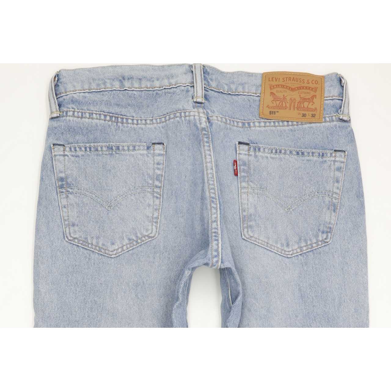 Levi's 511 Men Blue Straight Slim Stretch Jeans W30 L32