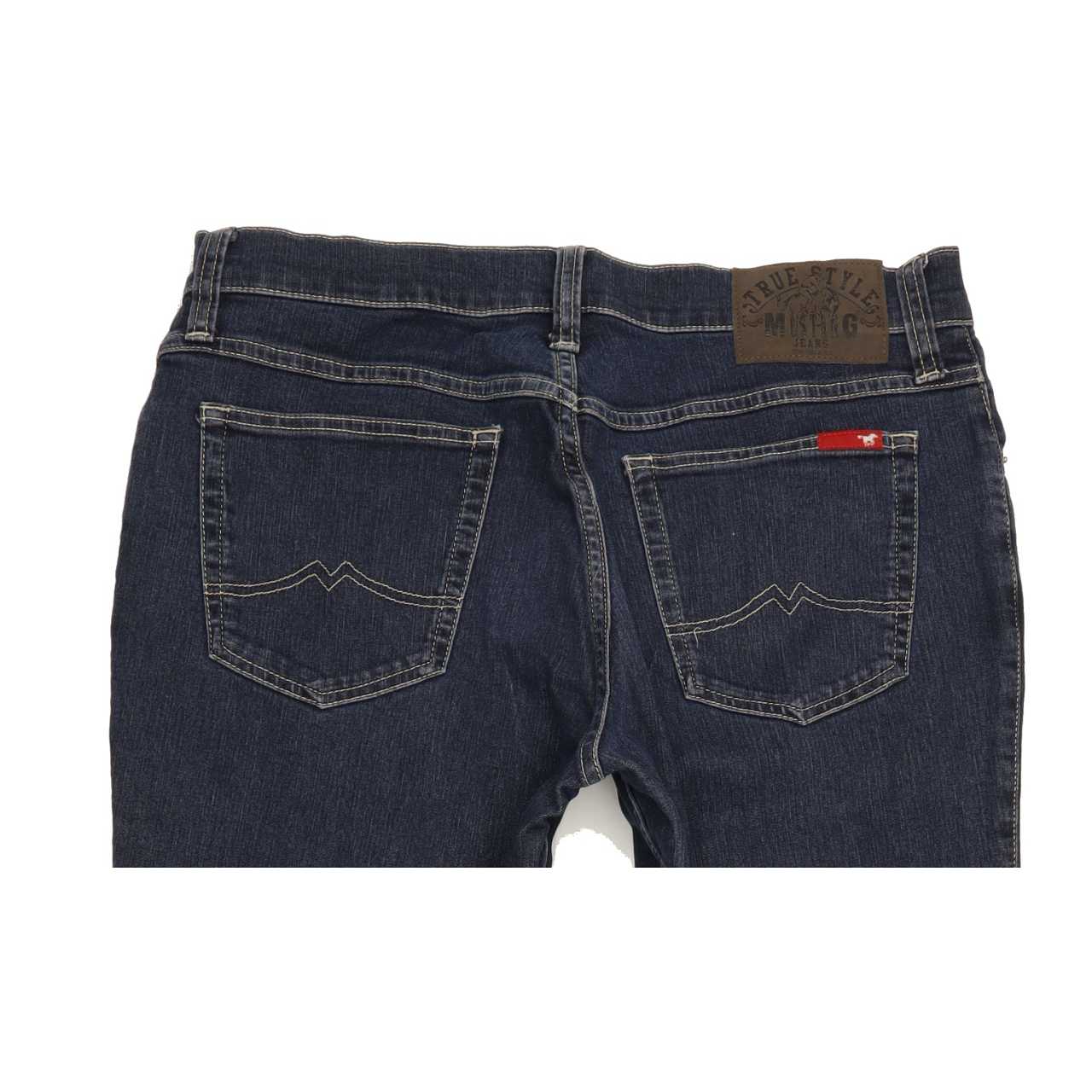 Mustang Men Blue Straight Regular Jeans W34 L34