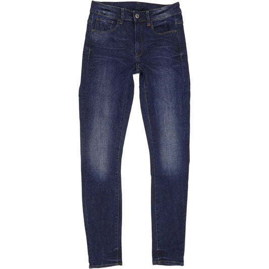 G-Star 3301 High Women Blue Skinny Stretch Jeans W27 L31