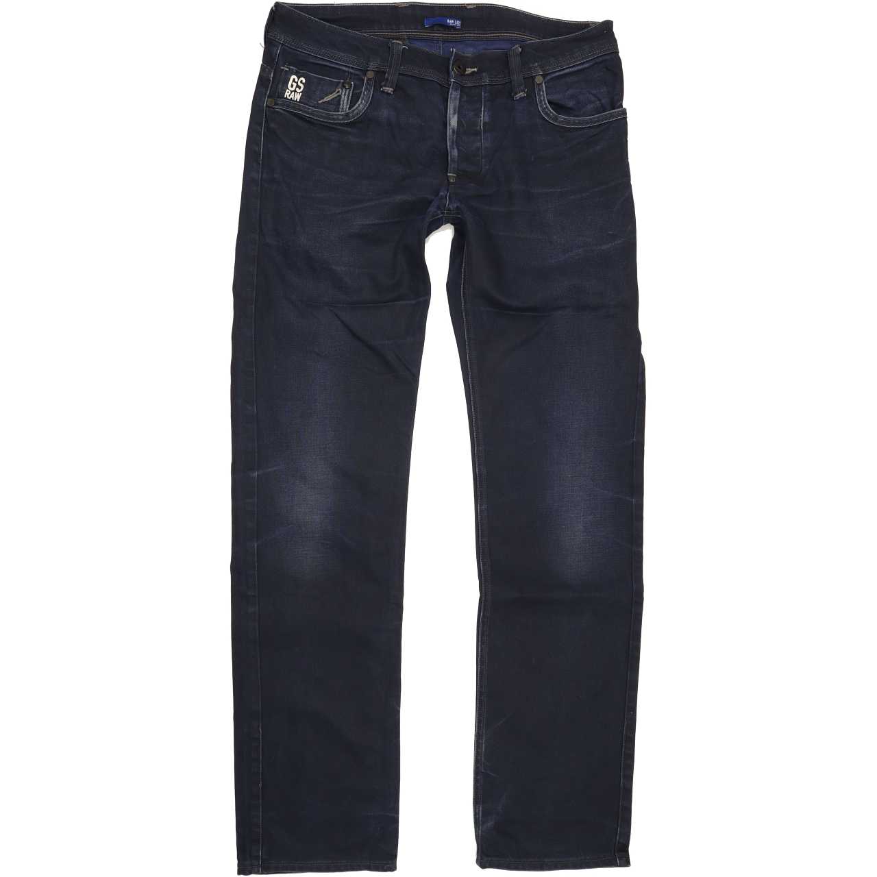 G-Star Attacc Men Blue Straight Slim Jeans W32 L33