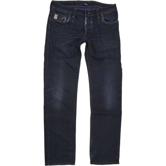 G-Star Attacc Men Blue Straight Slim Jeans W32 L33
