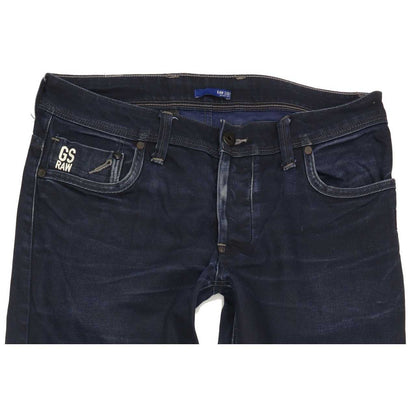G-Star Attacc Men Blue Straight Slim Jeans W32 L33
