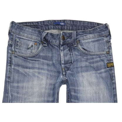 G-Star Attacc Men Blue Straight Slim Jeans W30 L32