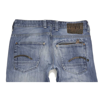 G-Star Attacc Men Blue Straight Slim Jeans W30 L32