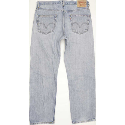 Levi's 505 Men Blue Straight Slim Jeans W35 L30
