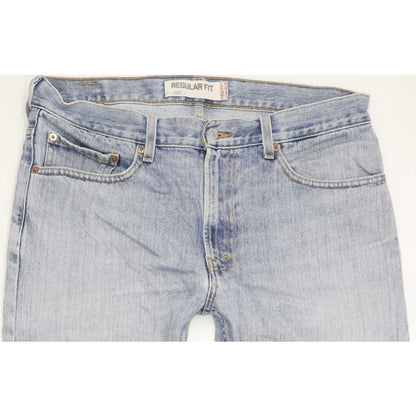 Levi's 505 Men Blue Straight Slim Jeans W35 L30