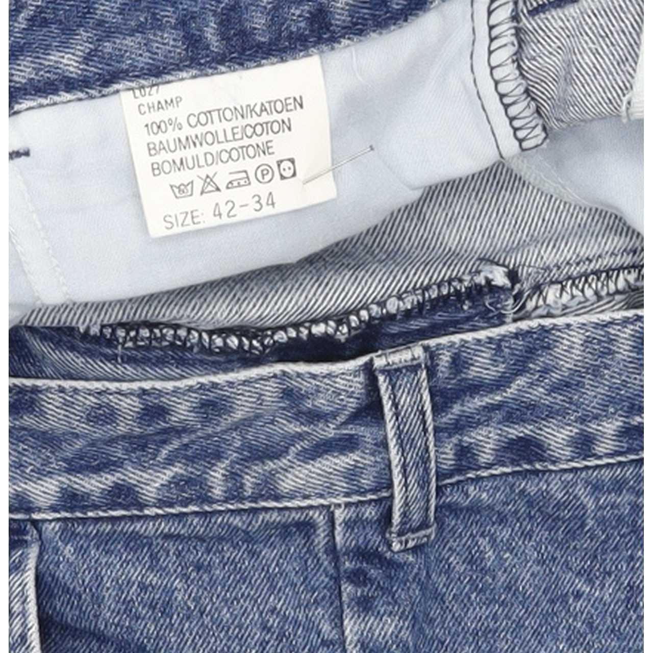 Lee Champ Blue Straight Regular Jeans High Waisted W42 L28