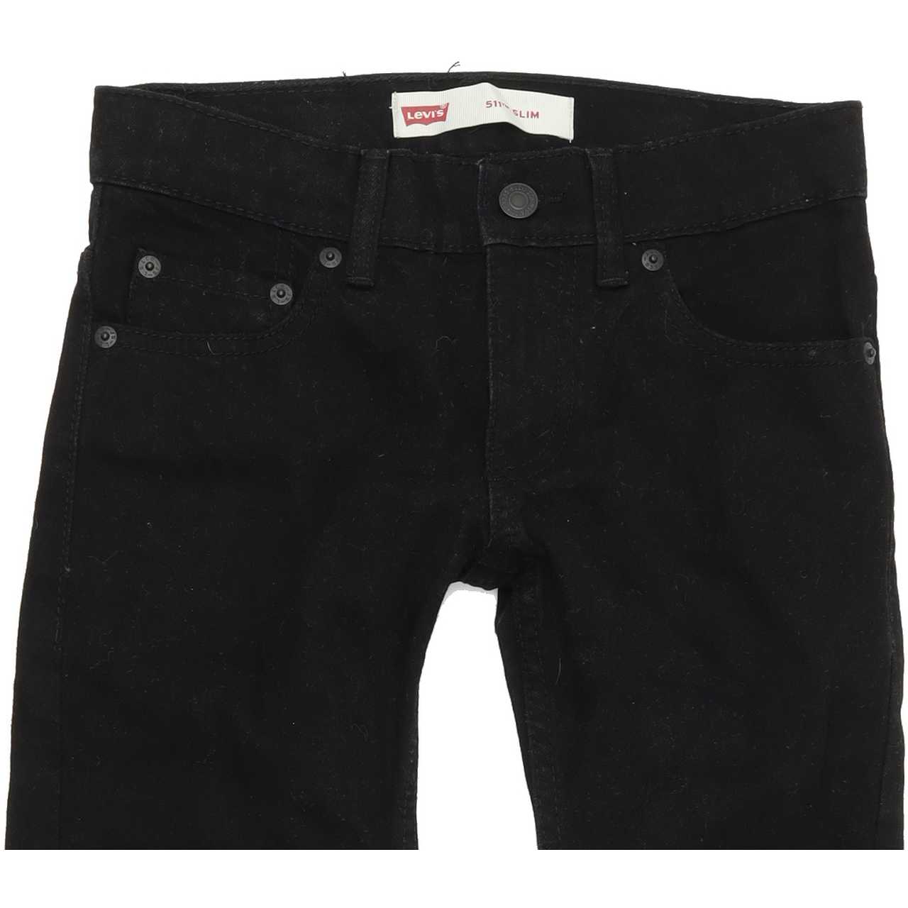 Levi's 511 Kids Black Straight Slim Stretch Jeans W24 L22