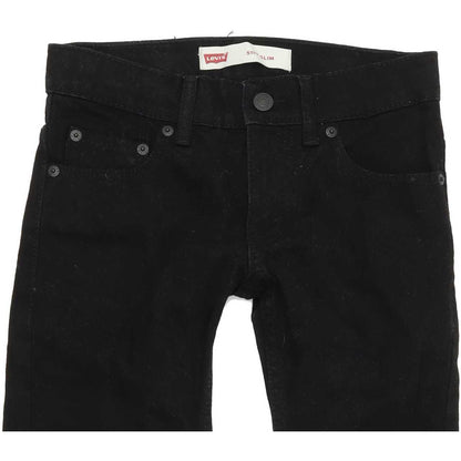 Levi's 511 Kids Black Straight Slim Stretch Jeans W24 L22