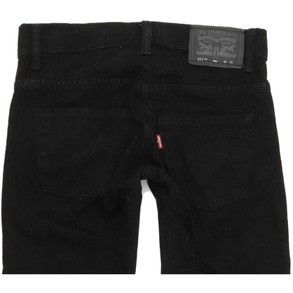 Levi's 511 Kids Black Straight Slim Stretch Jeans W24 L22