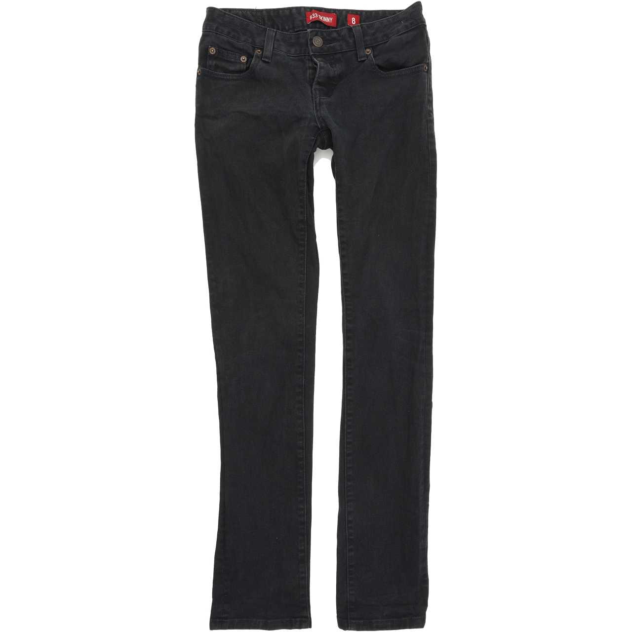 Levi's Women Black Straight Regular Stretch Jeans W28 L31