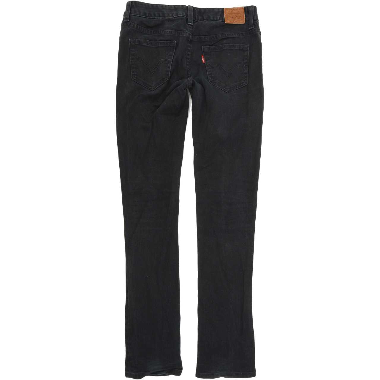 Levi's Women Black Straight Regular Stretch Jeans W28 L31